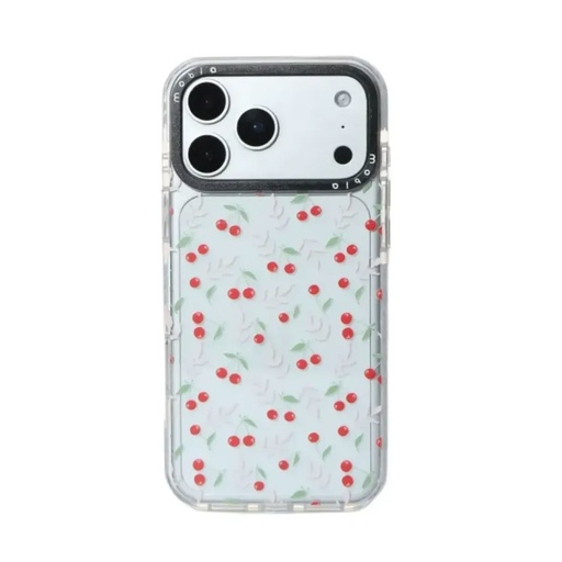 Maska Pattern Cherry (iPhone 17, prozirno)