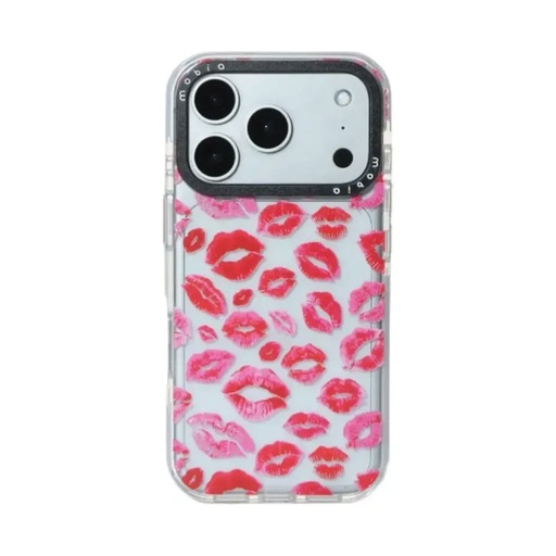Phone Case Pattern Kiss (iPhone 17 Pro, transparent)