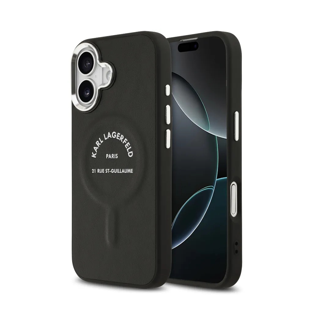 Karl Lagerfeld Phone Case MagSafe RSG Logo Camera Frame