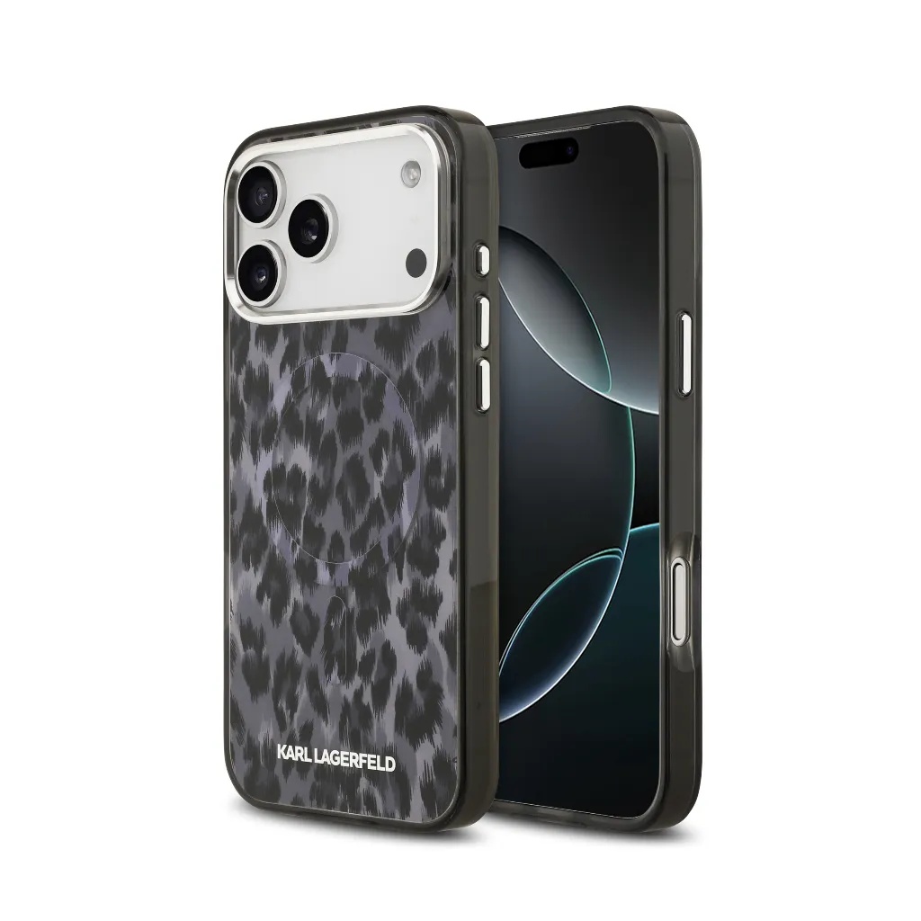Karl Lagerfeld maska MagSafe Leopard Pattern Camera Frame