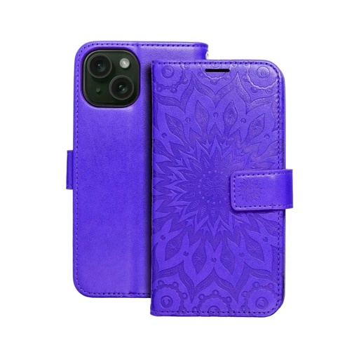 Preklopna maska Mezzo Mandala (Samsung A57, ljubičasto)