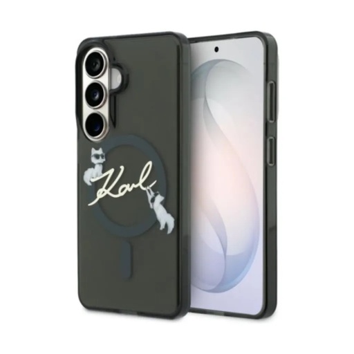 Karl Lagerfeld maska MagSafe Choupette Script Logo (Samsung S26, crno)