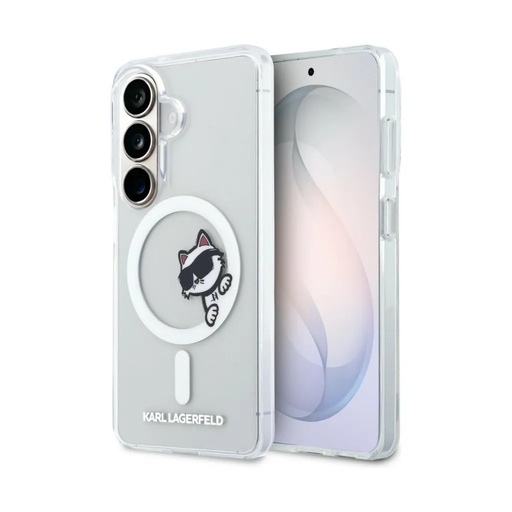 Karl Lagerfeld maska MagSafe Choupette Peekaboo (Samsung S26, prozirno)