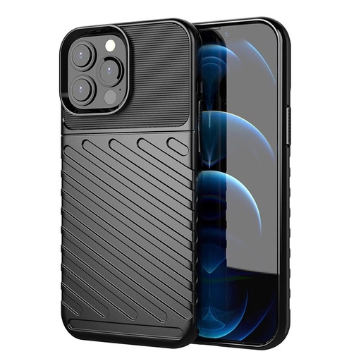 Silicone Case Thunder (iPhone 13 Pro Max, black)