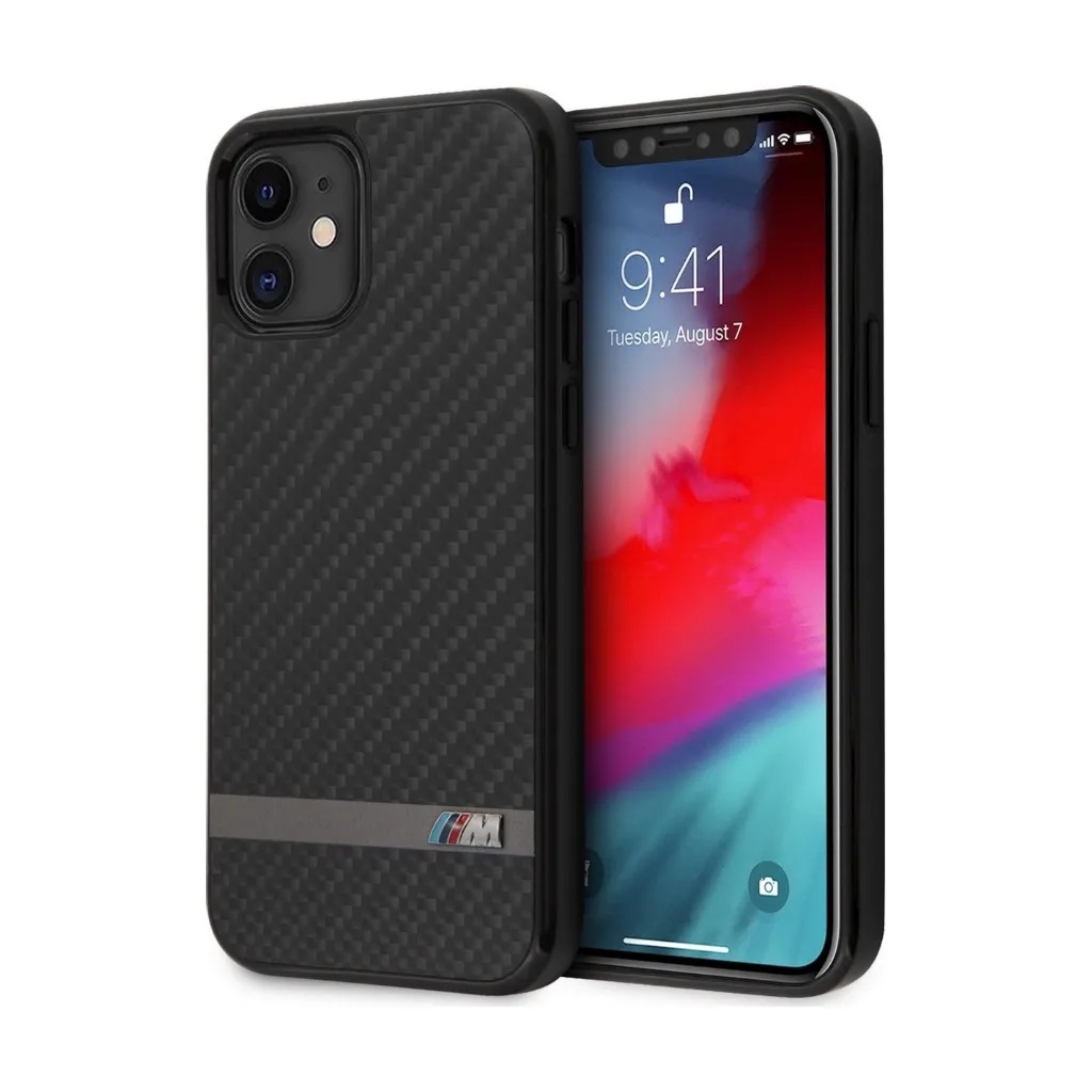 BMW Phone Case Aluminium Stripe Carbon