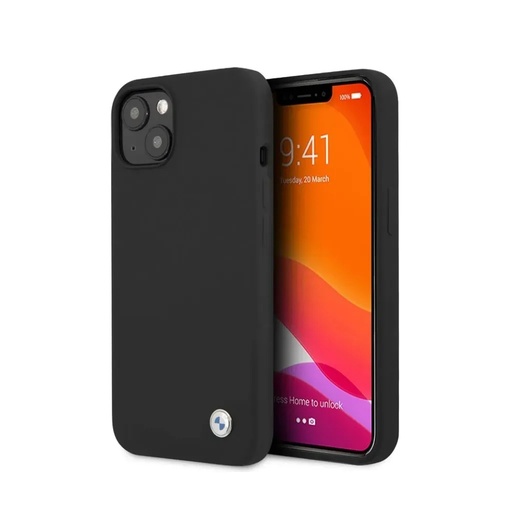 BMW maska Metal Logo Liquid (iPhone 12 Pro Max, crno)