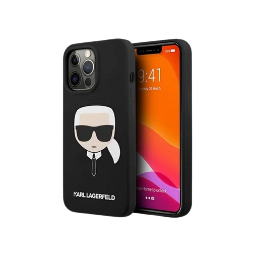 Karl Lagerfeld maska Head Liquid (iPhone 12 Mini, crno)