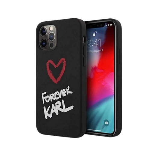 Karl Lagerfeld maska Forever Logo (iPhone 12 Mini, crno)