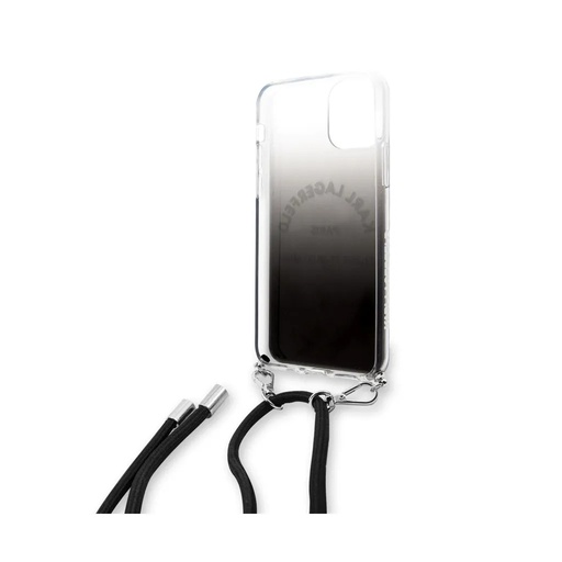 Karl Lagerfeld Phone Case Gradient Cord (iPhone 11 Pro, black)