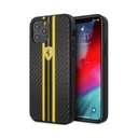Ferrari Phone Case Carbon Effect Yellow Stripes